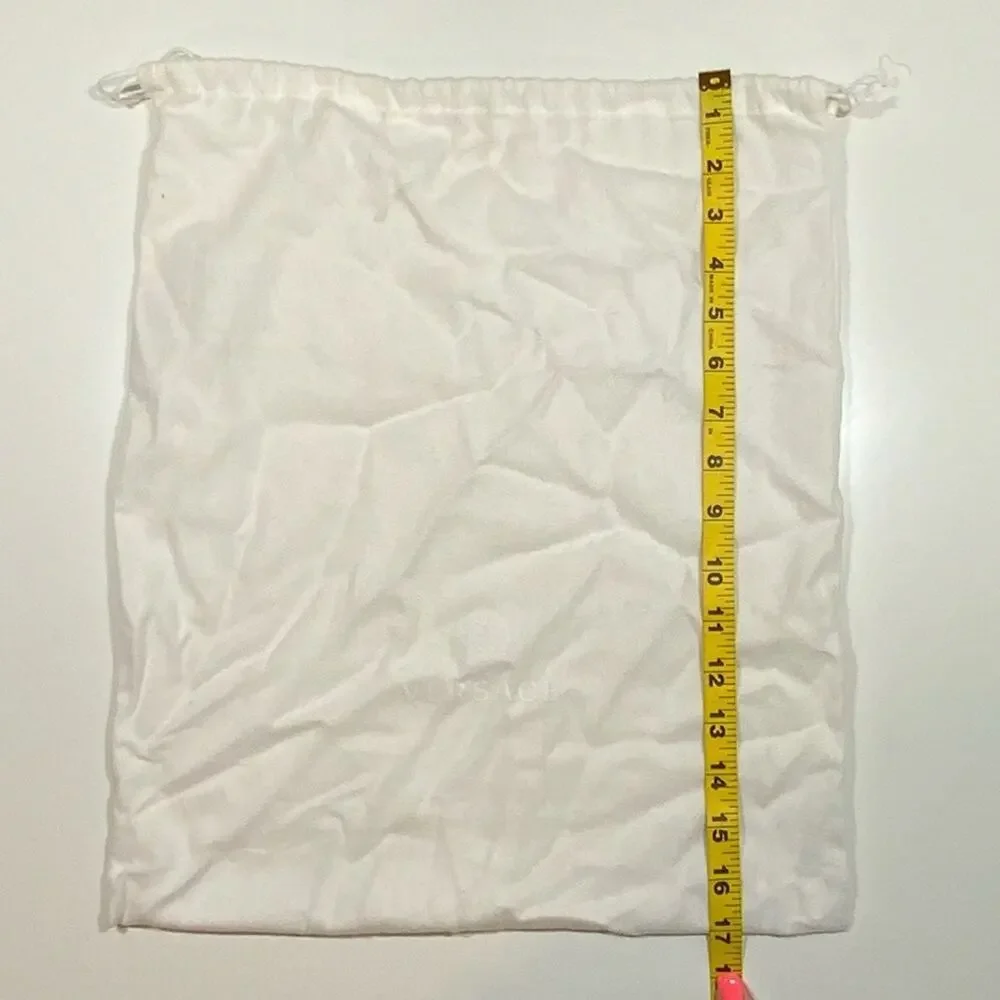 Versace | Shoe Box & 1 Dust Bag | White | 13.5 W x 11.25 H x 4.9 D Inch